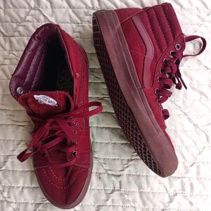 Vans Burgundy Red Skate Shoes - Women’s 7.5 / Men’s 6